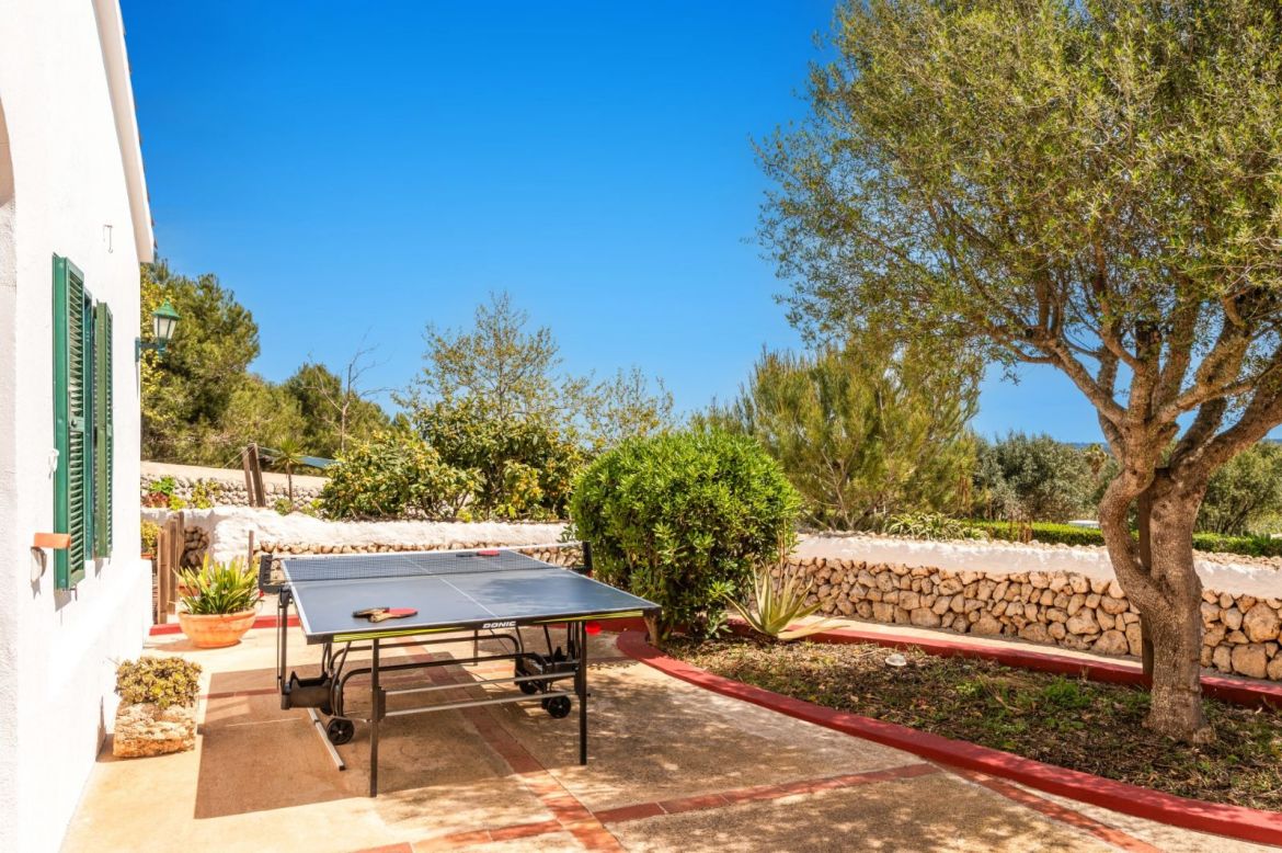 Outdoor play and garden area at Finca Llucasaldent Menor