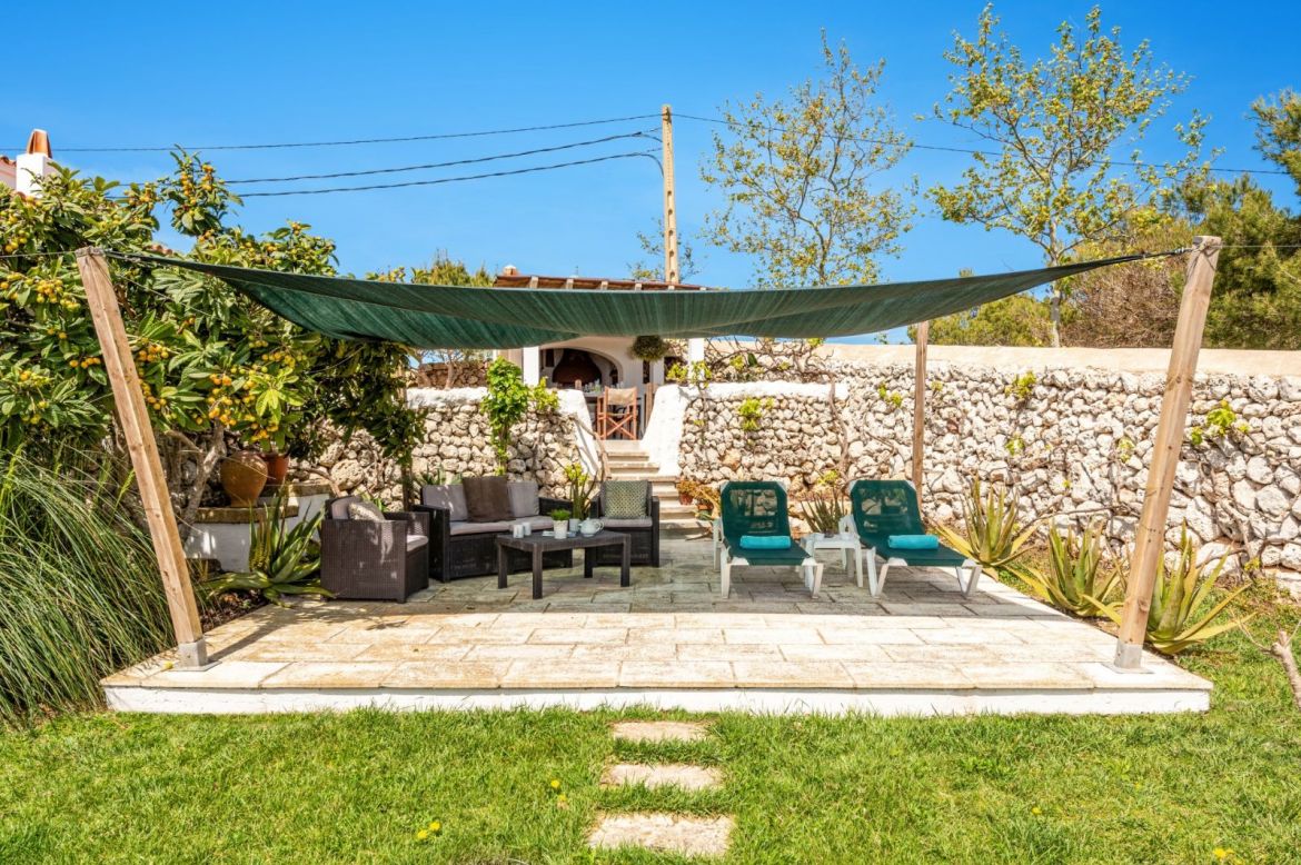 Outdoor seating area at Finca Llucasaldent Menor